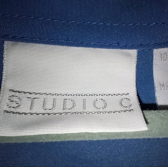 Blue Button Up Blouse - Picture 3 of 5